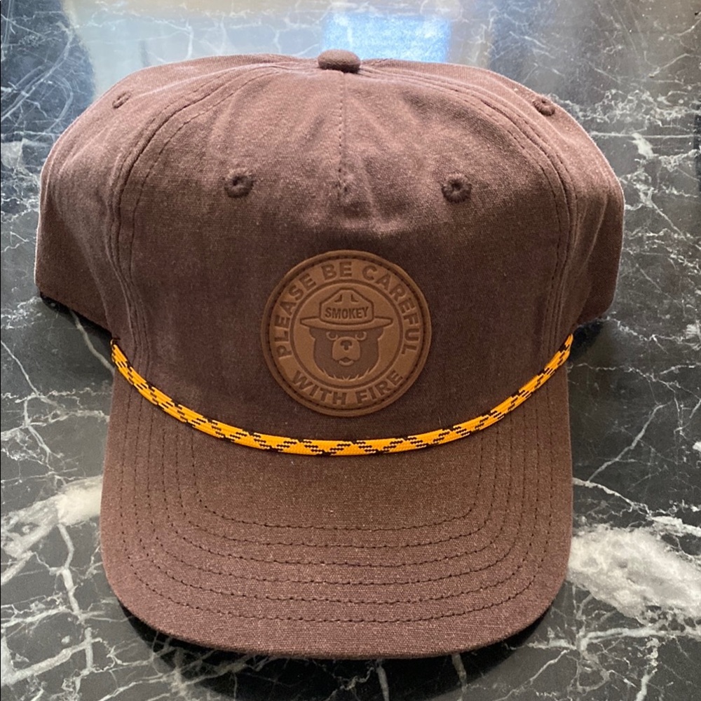 Brown Cap with Smokey Bear Patch